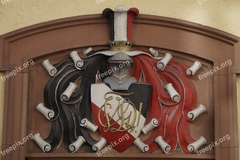 Knight Coat Of Arms Family Crest Heidelberg Door