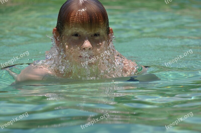 Swimming Water Wet Dug-out Pool Swimmer