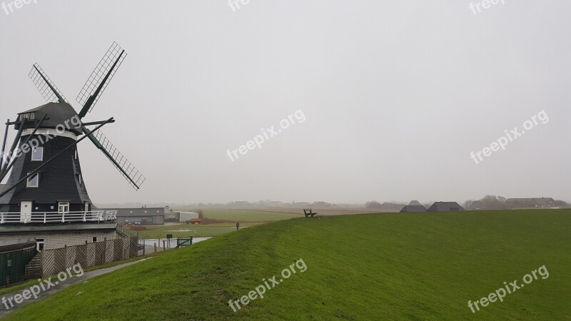 Windmill Wind Nature Landscape Grass