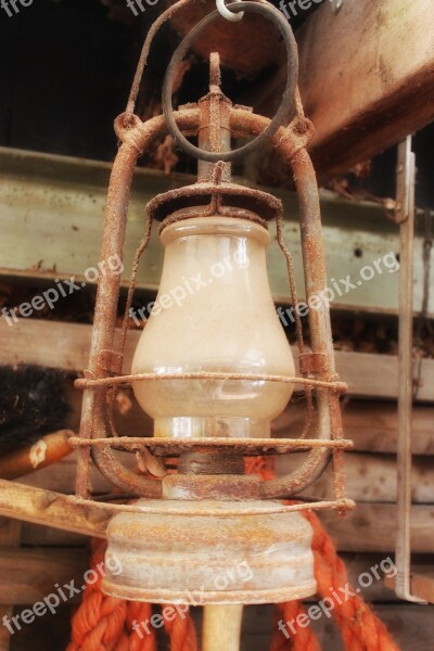 Lantern Old Light Antique Wood