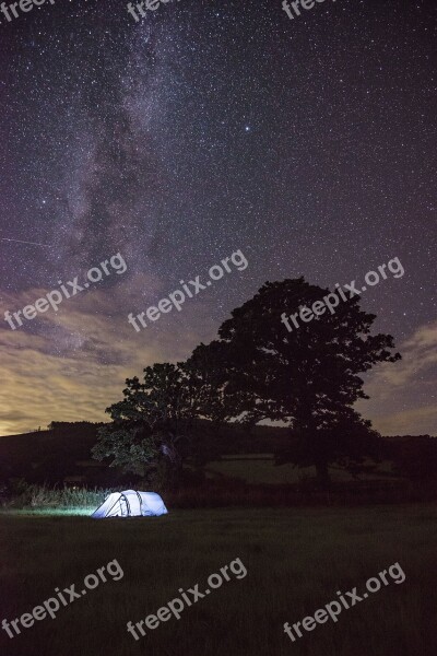 Landscape Tree Nature Sky Milky Way