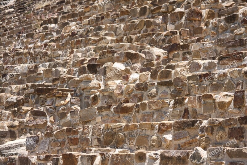 Monte Albán Oaxaca Pattern Stone Wall