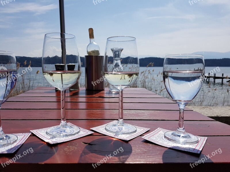 Wine Drink Glass Water Table