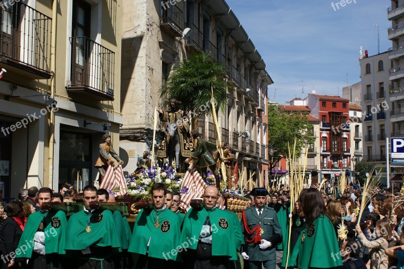 Procession Valladolid Step Palmas Easter