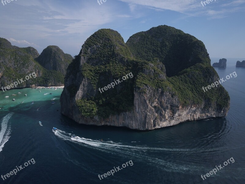 Mountain Asia Panorama Waters Landscape