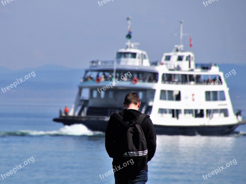 Ferry Lake Bodensee Ship Water Transport