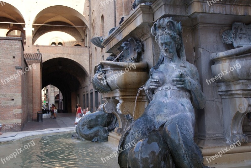 Bologna Italy Italia Fountain The Fountain Of Neptune