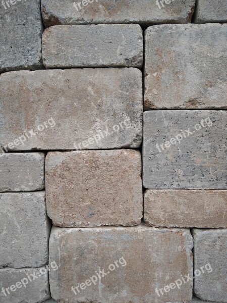 Stone Cube Brick Concrete Cement