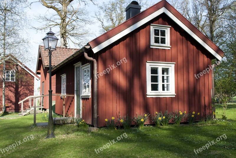 House Architecture Wood Red House Old Wood