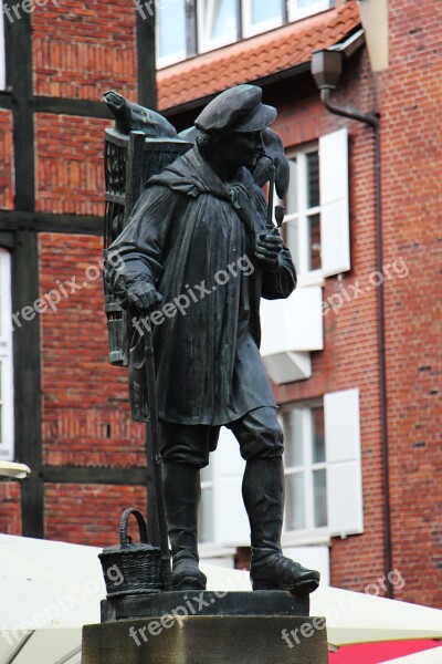 Human City Landmark Kiepenkerl Münster