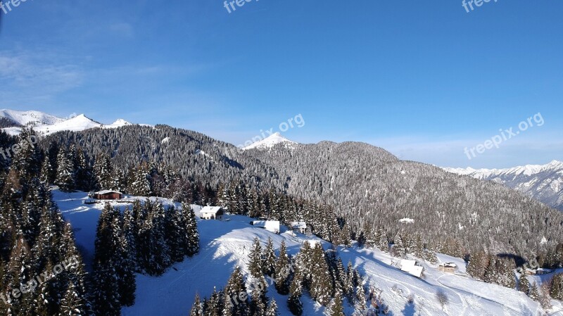 Snow Mountain Nature Panoramic Travel