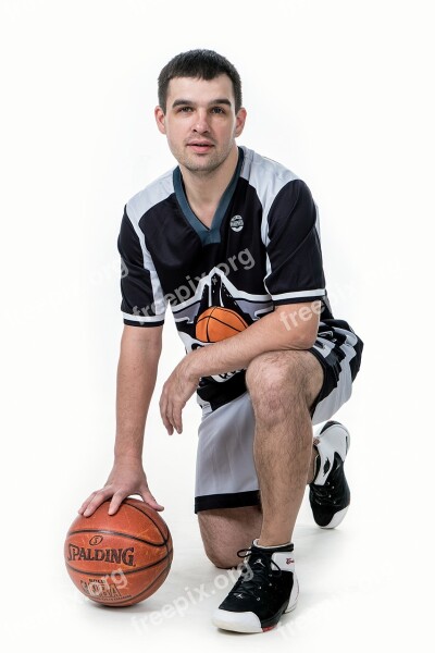 Young Man Sports A Successful Person Basketball