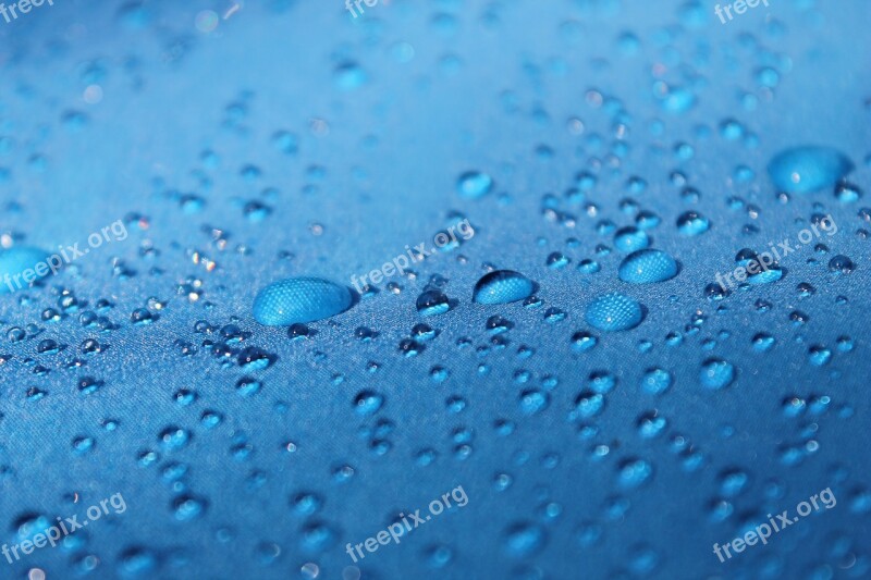 Drops Blue Background Raindrops Free Photos