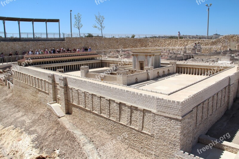 Architecture A Scale Model Of The Jerusalem Free Photos