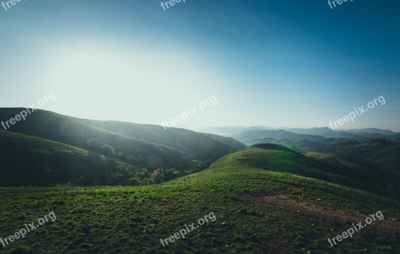 Landscape Nature Panoramic Mountain Sky