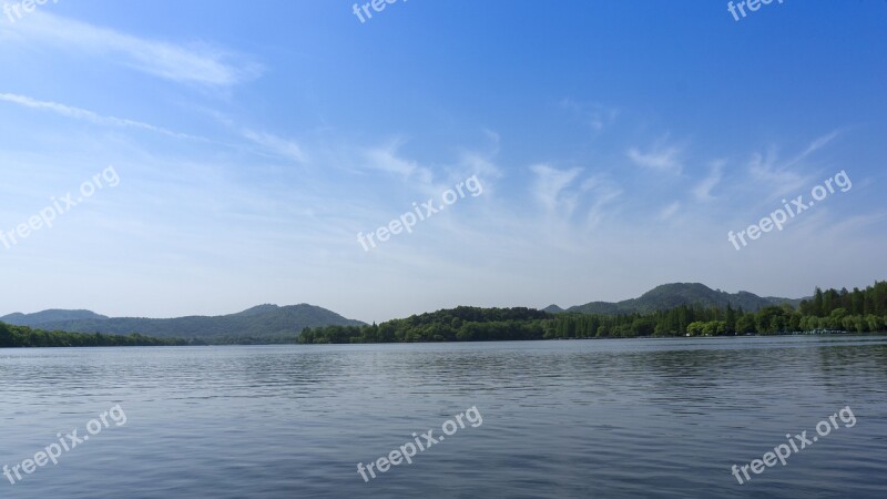 Waters Nature Lake A Bird's Eye View Landscape