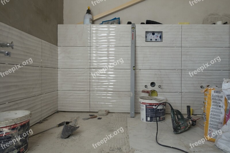 Bad Renovation Tiles Tiled Wall