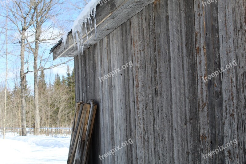 Man Hut Sugar Work Fort Maple Syrup