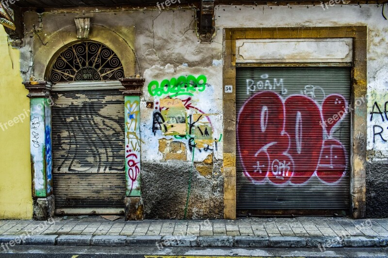 Door Architecture Street Wall Entrance