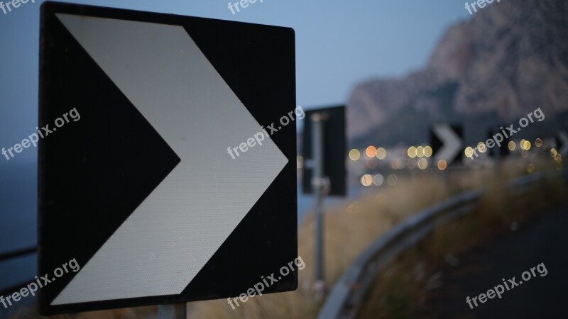 Arrow Sign Road Free Photos