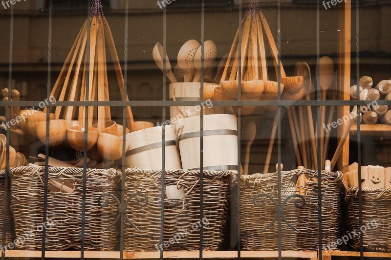 Basket Container Wood Woods Graze