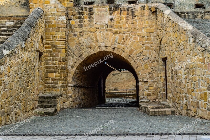 Gate Wall Old Architecture Stone