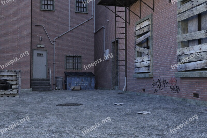 Road Architecture House Abandoned Lapsed