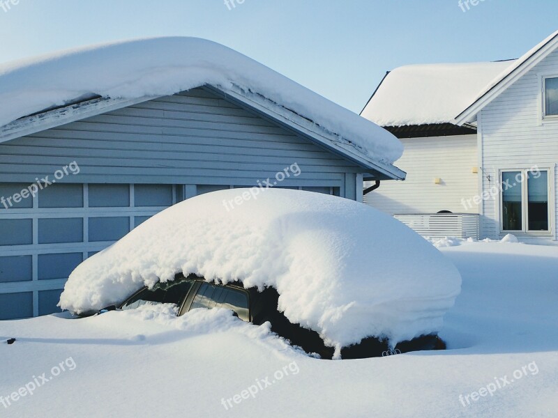 Snow Winter Cold House Ice