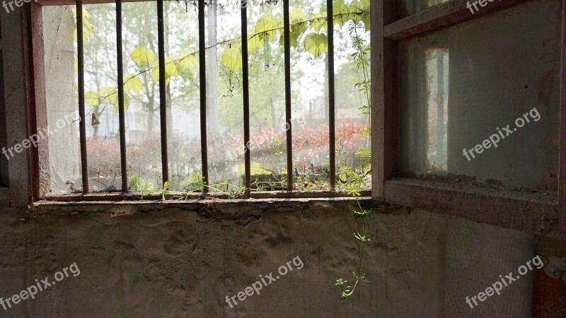 Window Wood Empty Wall The Old House