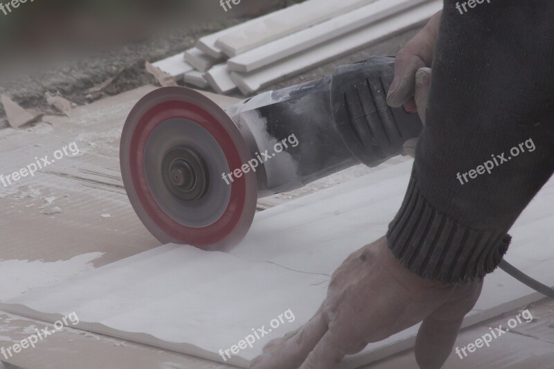 Angle Grinder Flex Dust Fine Dust Ceramic Tile