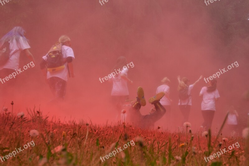 Run Colors Fall Colorrun Rainbow Run