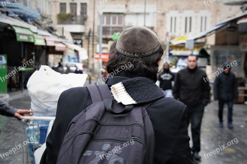 Street People City Israel Jerusalem