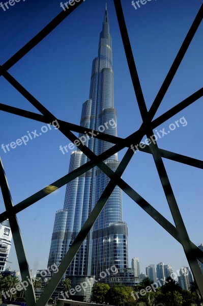 Architecture Sky City Tower Steel