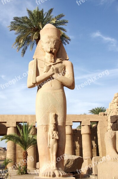 Egypt Karnak Temple Amen Statue