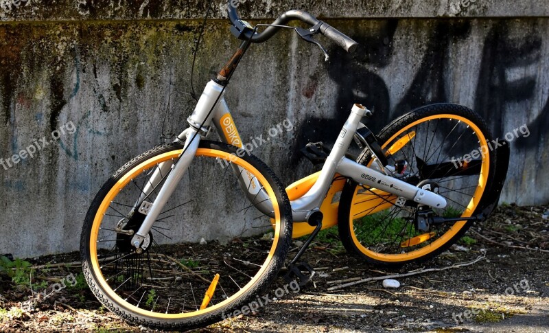 Up To Date City Bike Obike Munich Vandalism Destruction