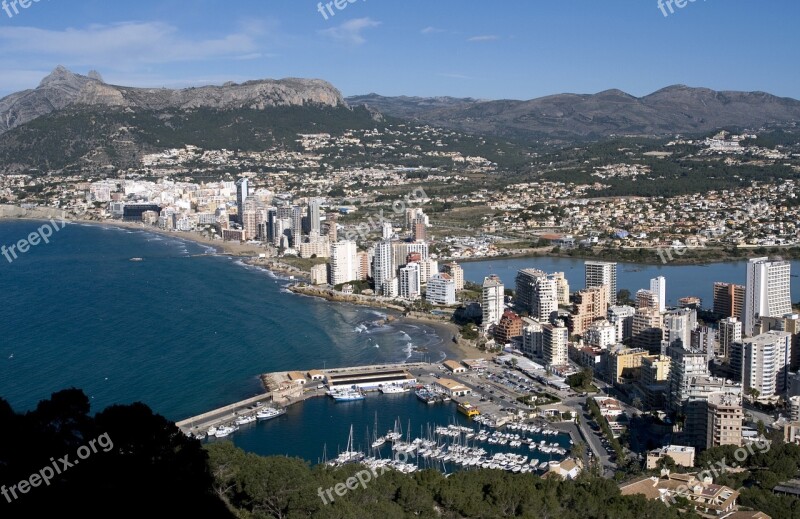 Calpe Seaside Sea Harbour Spain