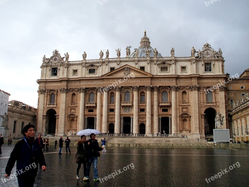 Rome Vatican St Peter's Square Architecture Travel