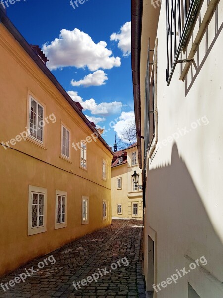 Prague Alley Paving Czech Republic Free Photos