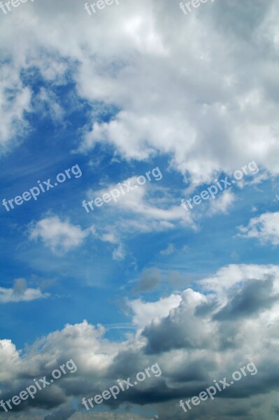 Clouds Cloud Cover Portrait Air Heaven