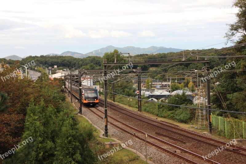 Travel Nature Train Subway Republic Of Korea