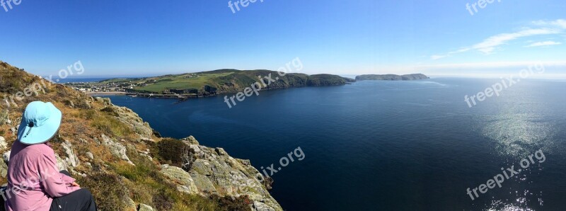 Port Erin Calf Of Man Isle Of Man Cliffs Ocean