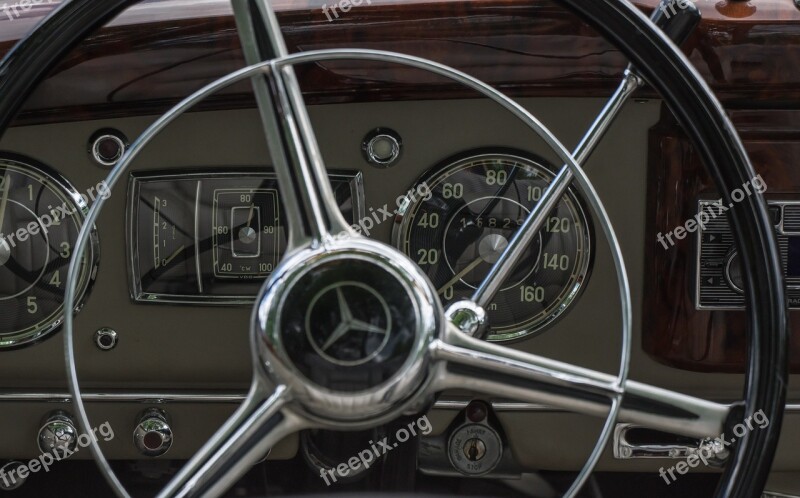 Automotive Cockpit Mercedes Dashboard Speedometer