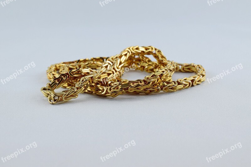 Curb Chain King Chain Yellow Gold Necklace Jewellery