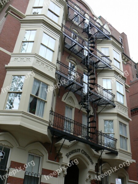 Boston Usa Architecture House Street Apartment