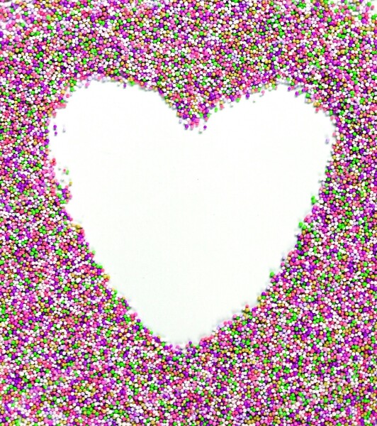 Heart The Text Of The Blank Valentine's Day Background