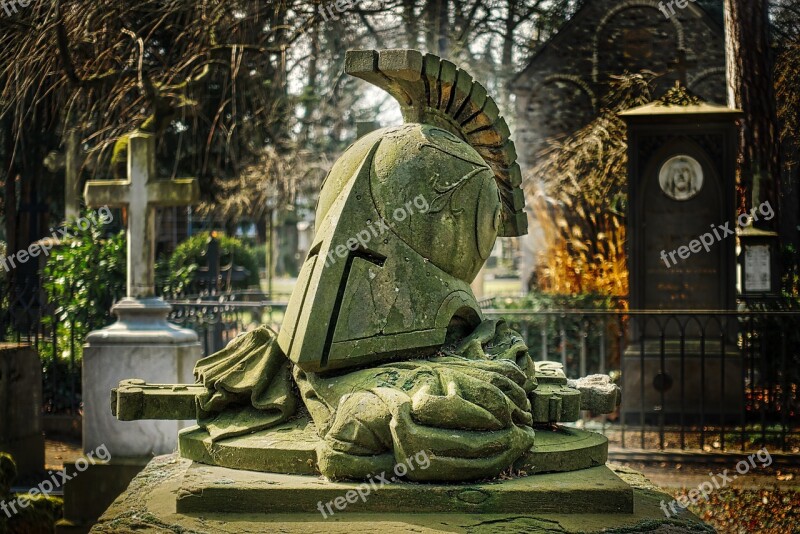 Sculpture Statue Grave Old Cemetery Burial Ground