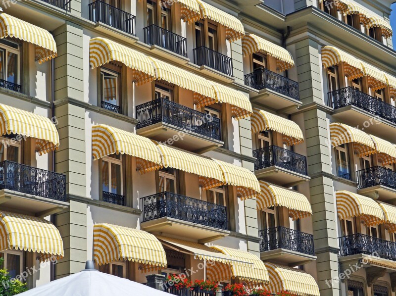 Interlaken Grand Hotel Landmark Balconies Sun Protection