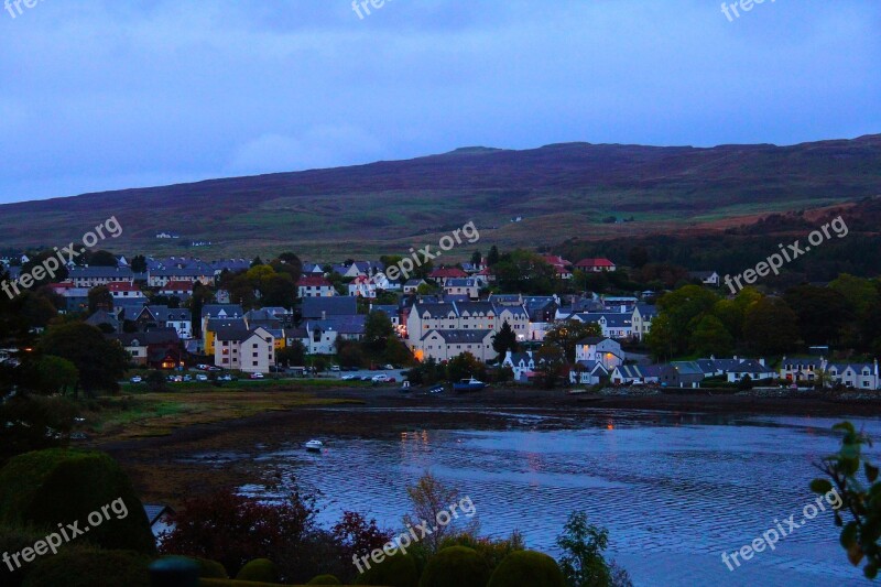 Beautiful Amazing Portree City Isle Of Skye