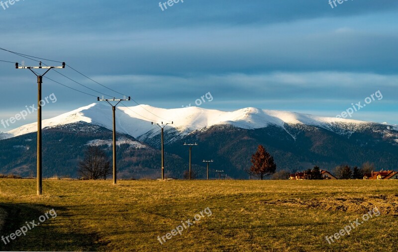 Mountains Baranec Slovakia Liptov Meadow