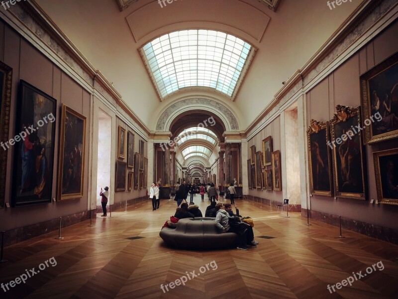 Architecture Inside Indoors Column Ceiling